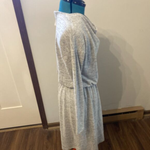 NEW Banana Republic Size S Gray Elastic Waist Side Maxi Shirt Dress NWT - Picture 4 of 8